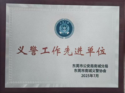 祝贺我司铁保宏泰保安公司荣获义警工作先进工作单位